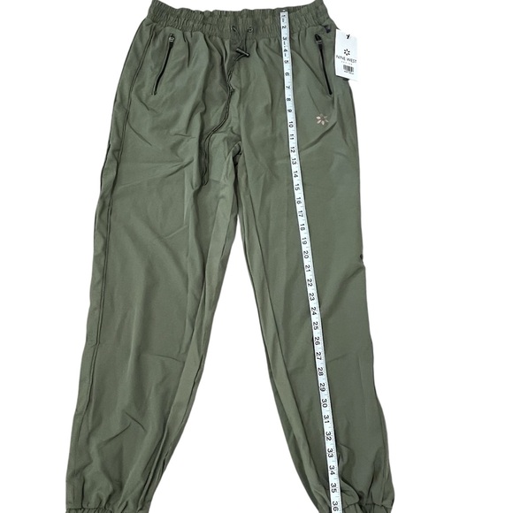 Nine West Olive Green Jogger Pants - Lightweight Active Trousers Medium - Picture 3 of 7
